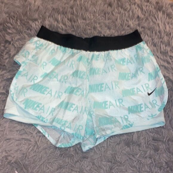 Nike Air Turquoise Running Shorts - Picture 1 of 6